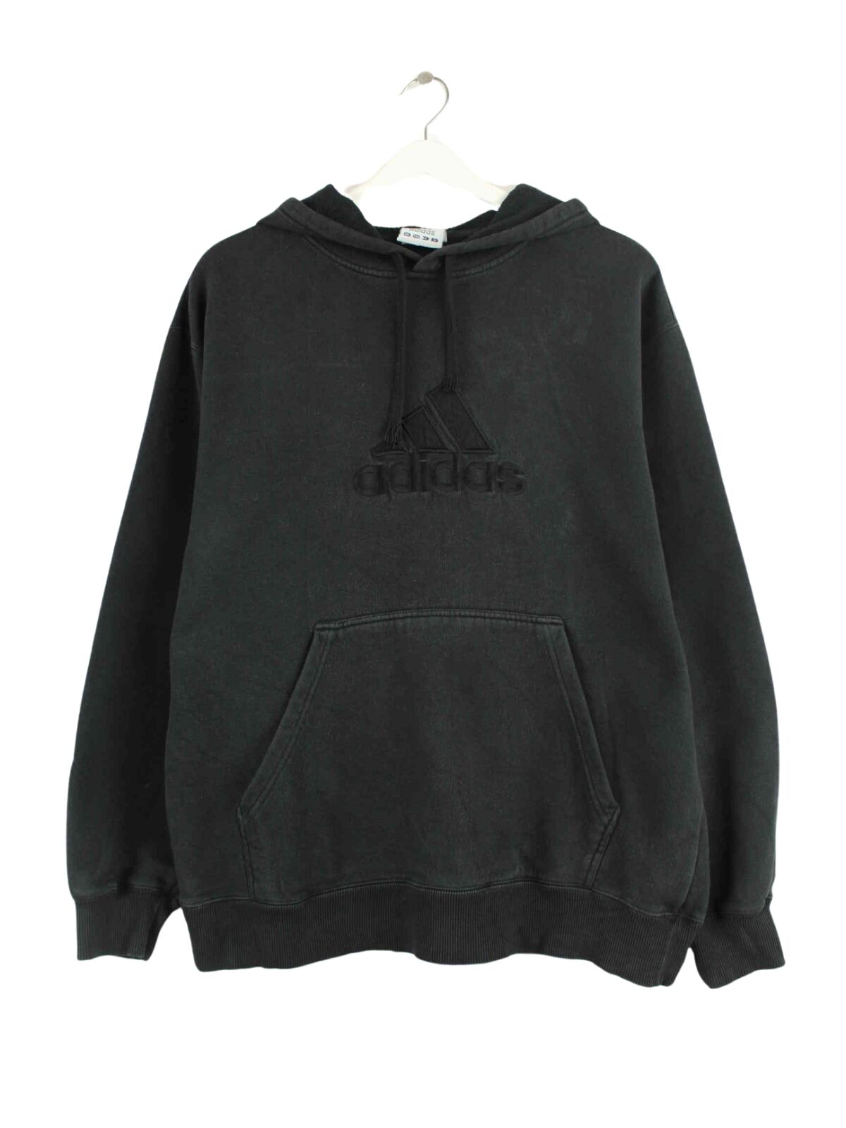 Adidas y2k Embroidered Logo Hoodie Schwarz M (front image)