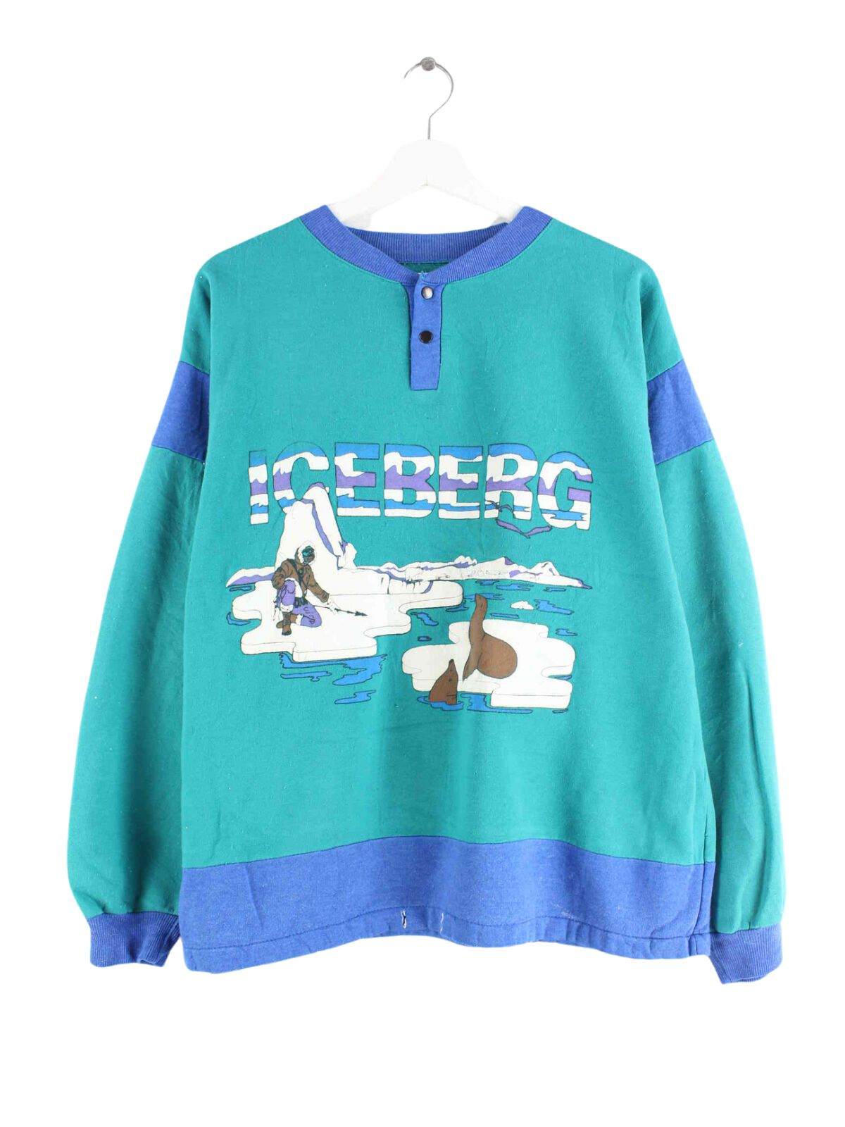 Iceberg 80s Print Sweater Grün M (front image)