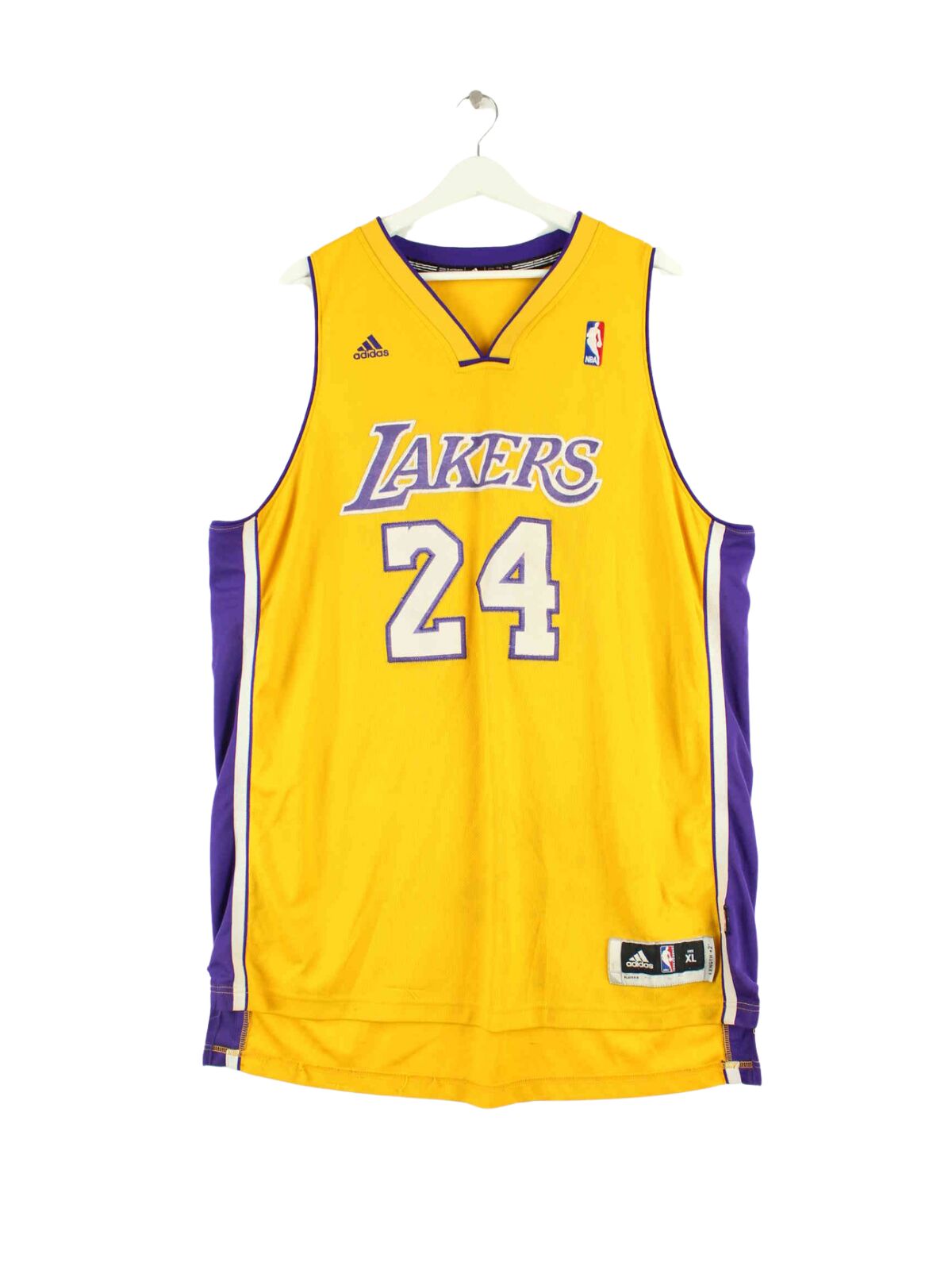 Adidas L.A. Lakers Bryant #24 Embroidered Jersey Gelb XL (front image)