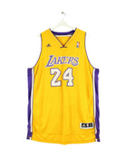 Adidas L.A. Lakers Bryant #24 Embroidered Jersey Gelb XL (front image)