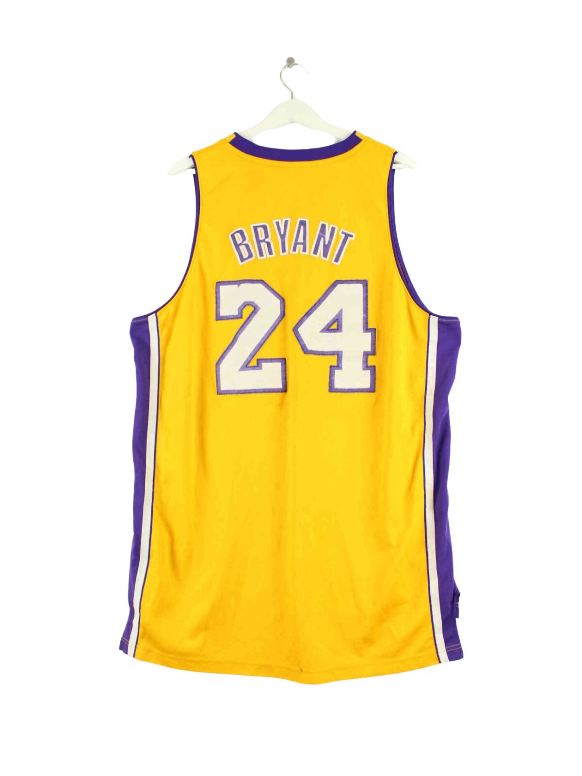 Adidas L.A. Lakers Bryant #24 Embroidered Jersey Gelb XL (back image)