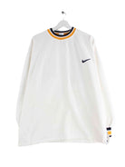 Nike 90s Vintage Embroidered Sweater Weiß XL (front image)