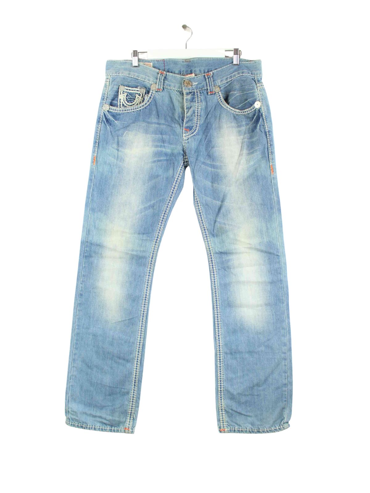 True Religion y2k Ricky Rainbow Jeans Blau W34 L34 (front image)