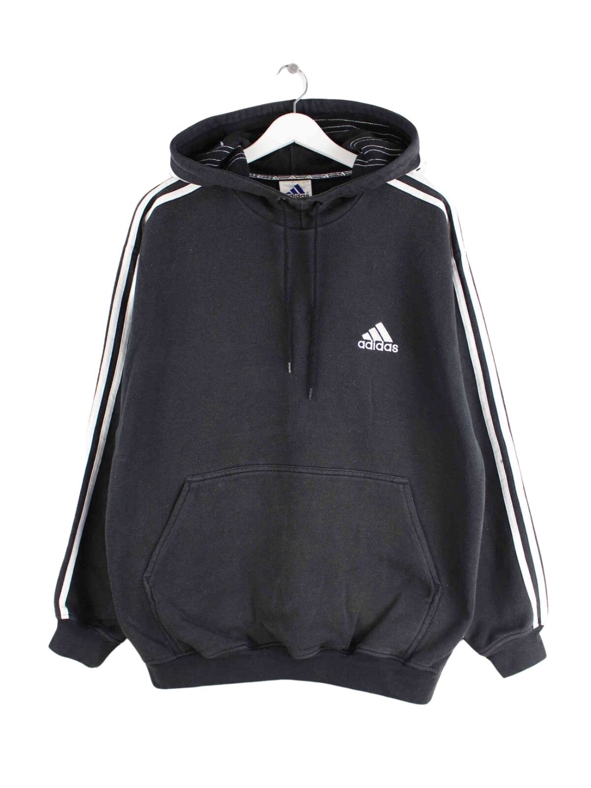 Adidas 90s Vintage Basic Hoodie Schwarz L (front image)