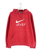 Nike Athletic Big Swoosh Embroidered Hoodie Rot XL (front image)