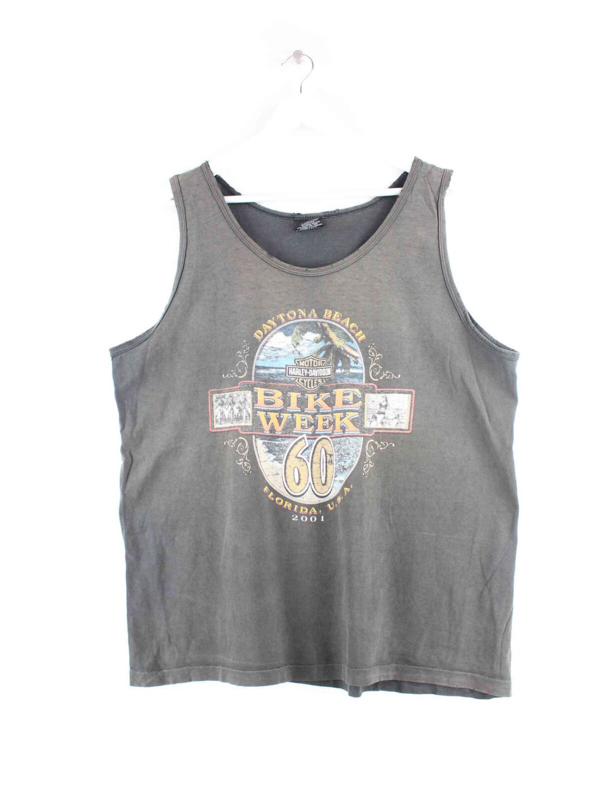 Harley Davidson 2000 Vintage Melbourne Print Tank Top Grau XXL (front image)