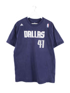 Adidas NBA Dallas Mavericks T-Shirt Blau L (front image)