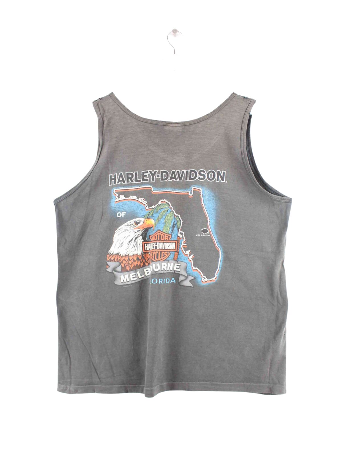 Harley Davidson 2000 Vintage Melbourne Print Tank Top Grau XXL (back image)