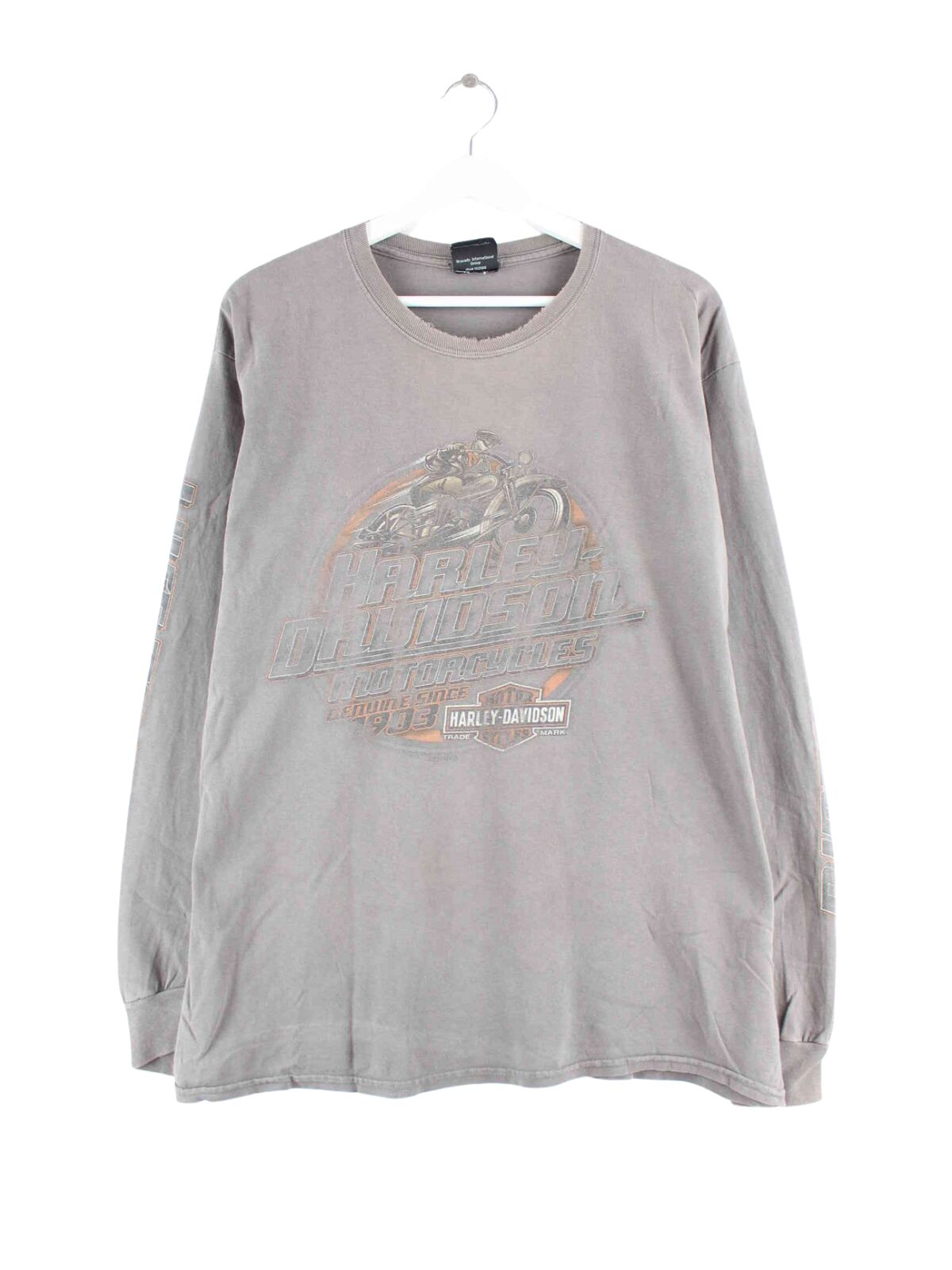 Harley Davidson y2k Nashville Print Sweatshirt Braun L (front image)