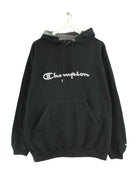 Champion y2k Embroidered Hoodie Schwarz L (front image)