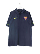 Vintage Barcelona Half Zip Polo Schwarz XL (front image)