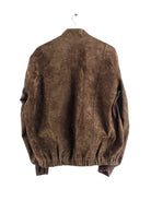 Vintage y2k Suede Leder Jacke Braun M (back image)