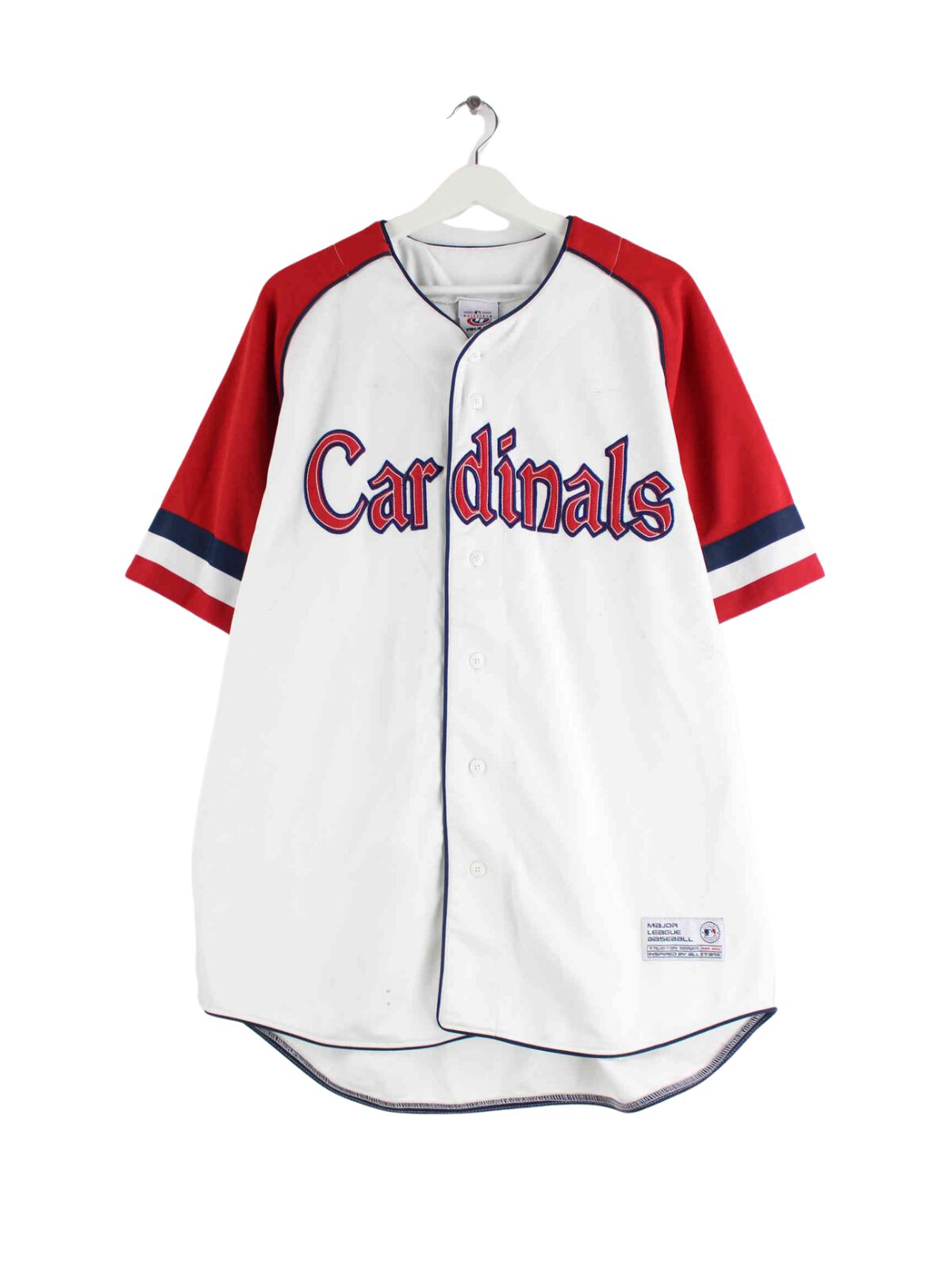 MLB 90s Vintage Cardinals Embroidered Jersey Weiß L (front image)