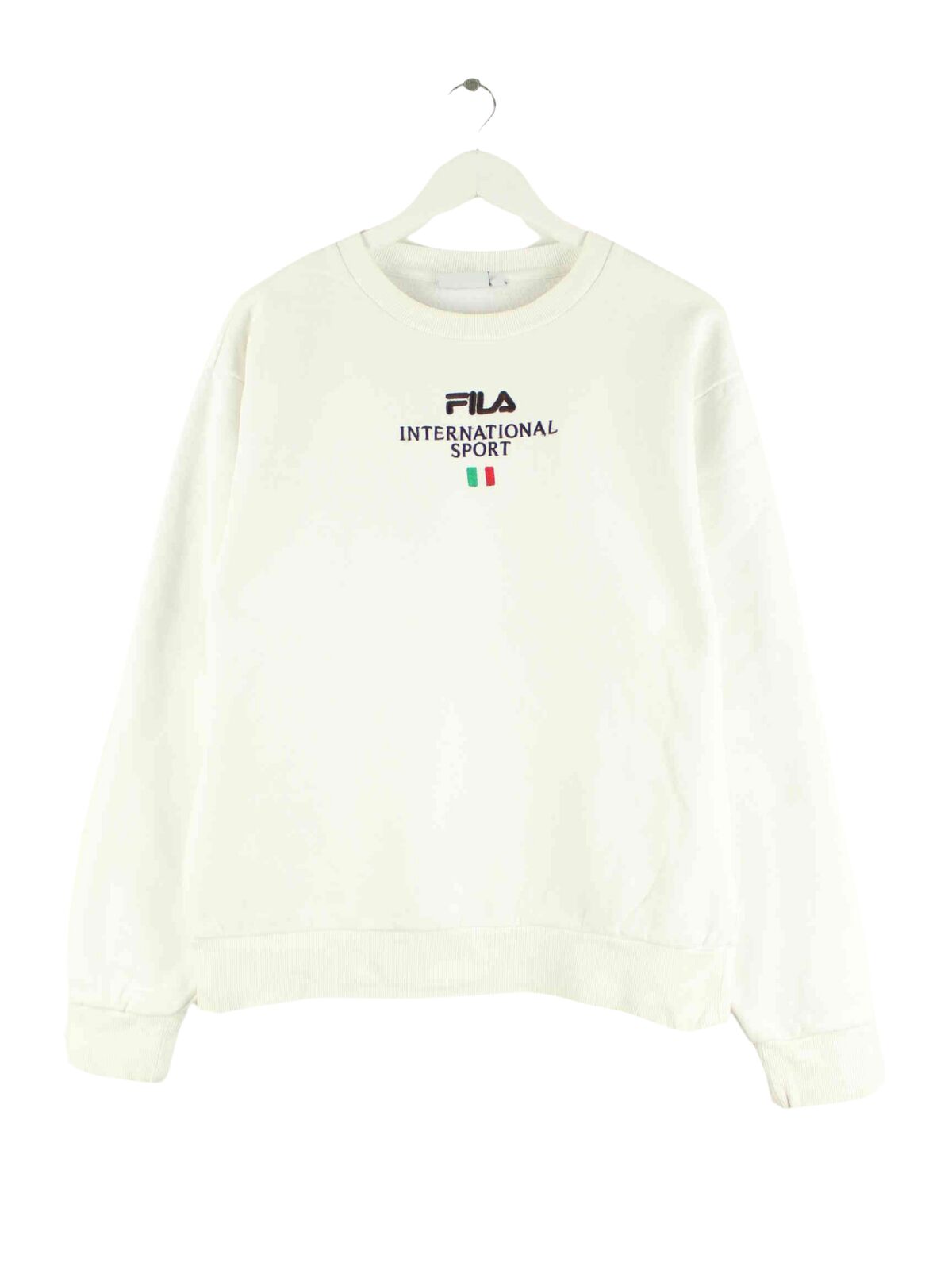 Fila International Sport Embroidered Sweater Weiß S (front image)