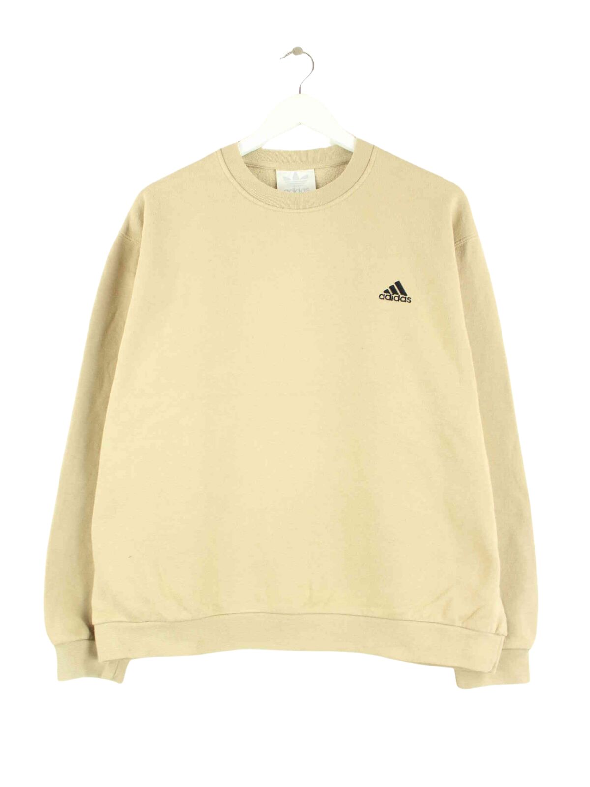 Adidas 80s Vintage Embroidered Sweater Beige L (front image)