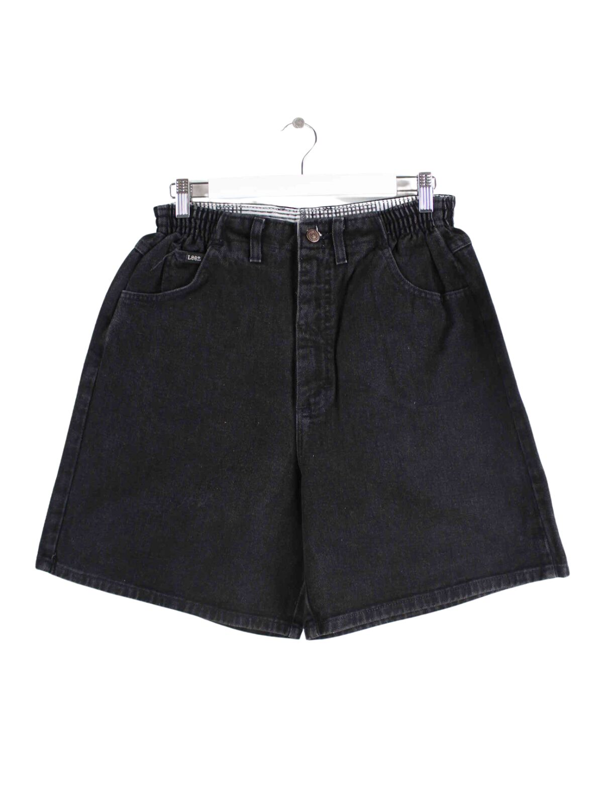 Lee Damen 90s Jeans Shorts Schwarz W30 (front image)