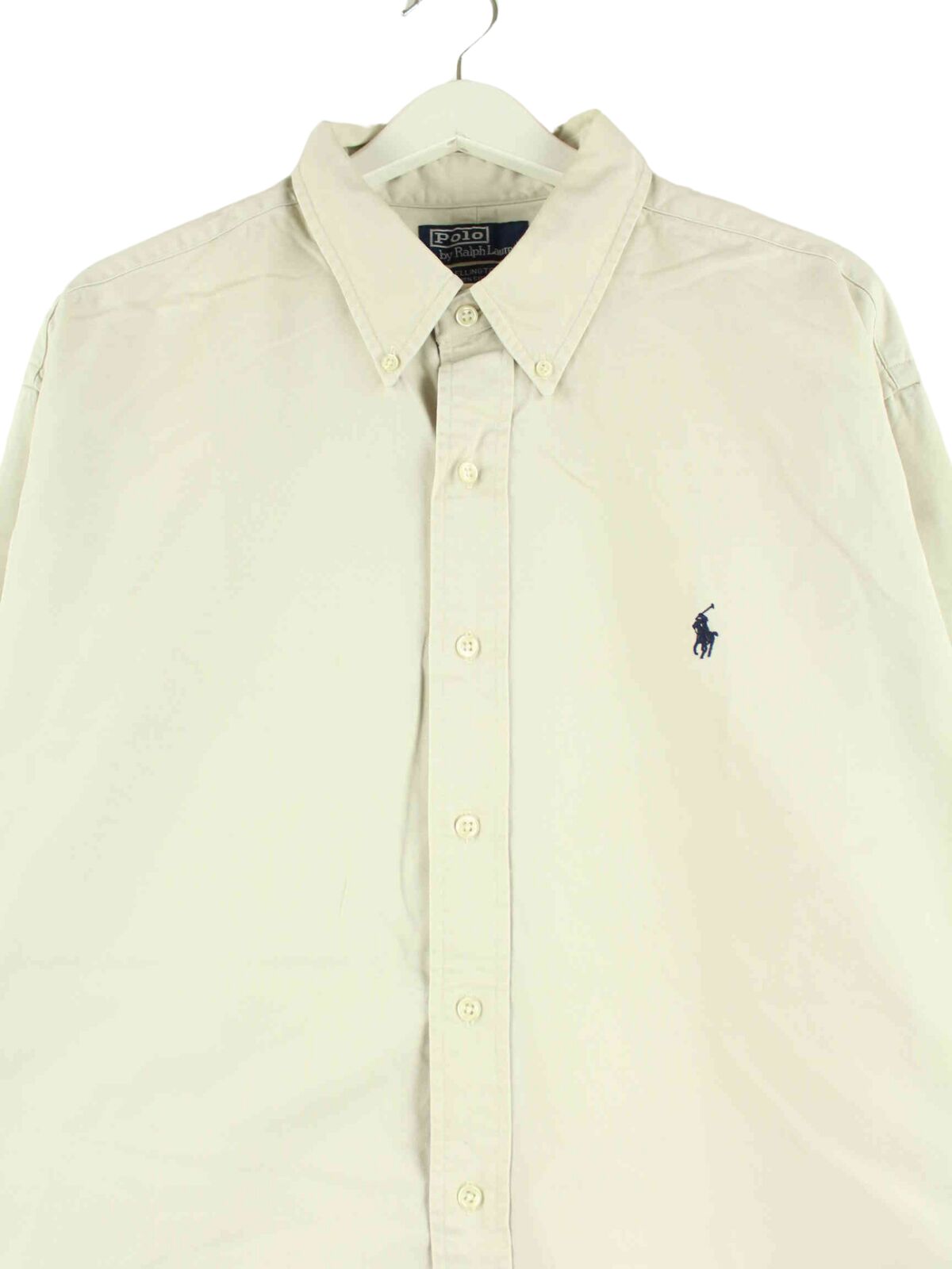 Ralph Lauren 90s Vintage Ellington Hemd Beige XXL (back image)