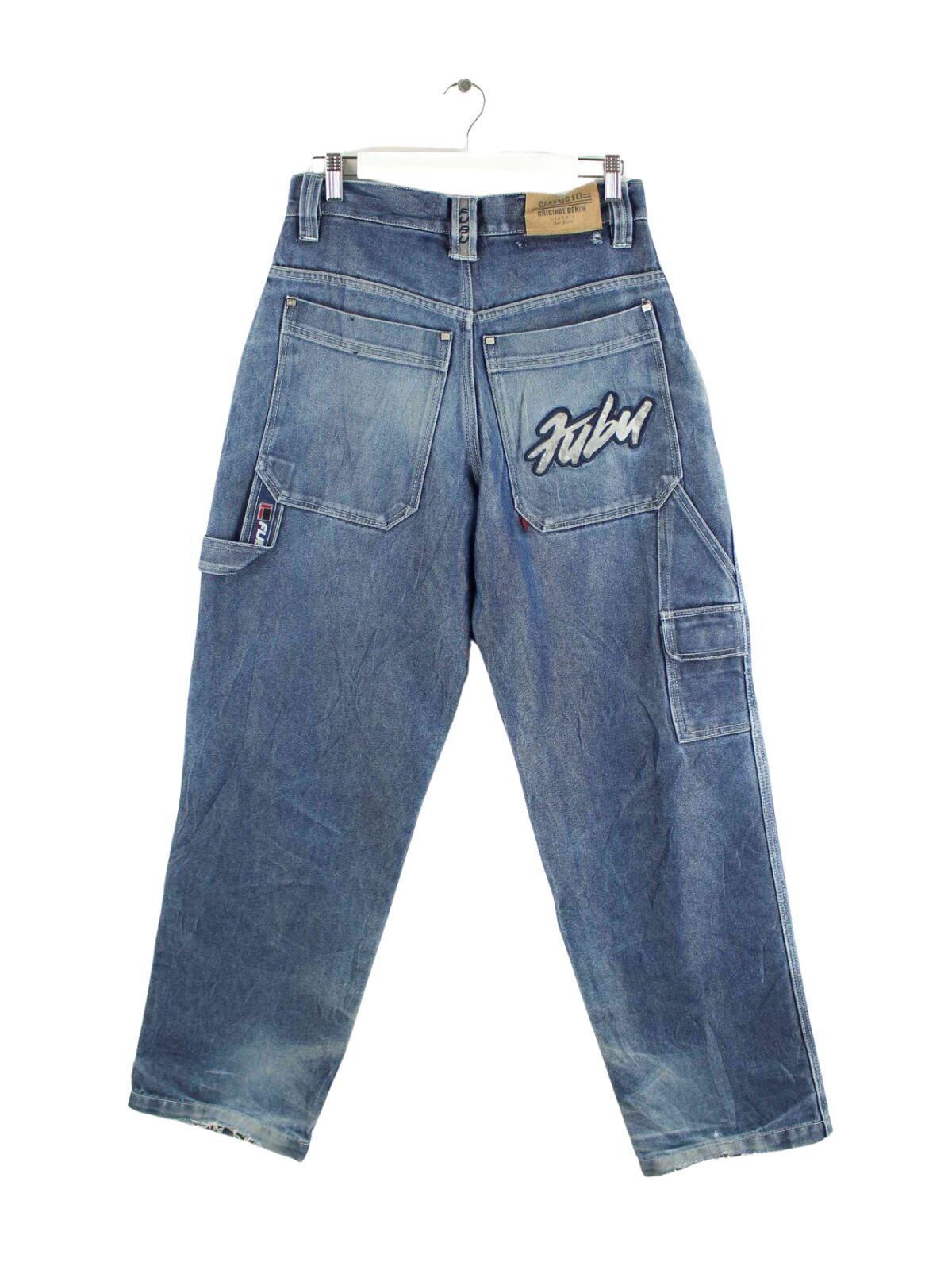 Fubu y2k Classic Fit Embroidered Jeans Blau W30 L32 (front image)