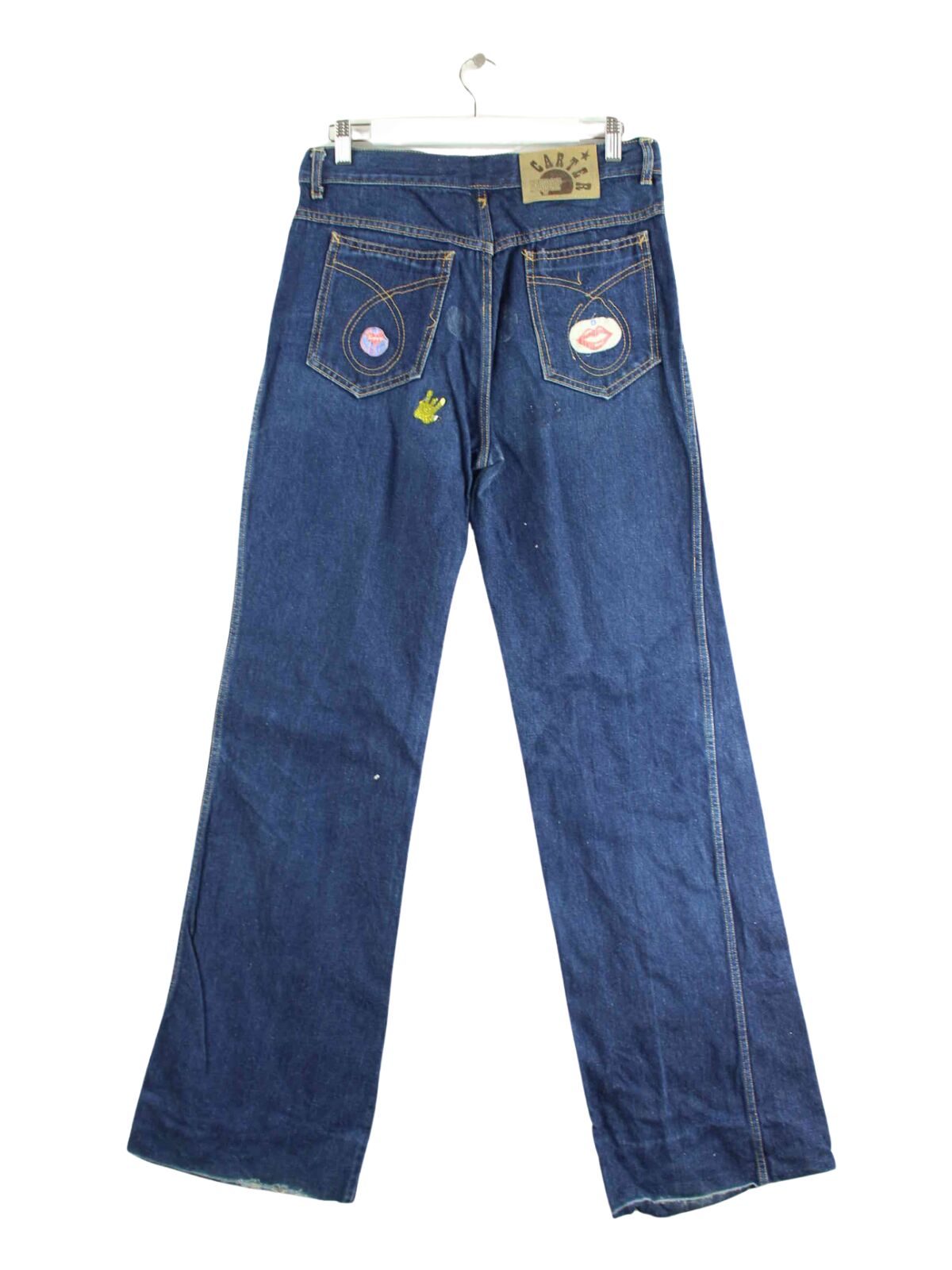 Vintage y2k Patched Jeans Blau W30 L38 (back image)