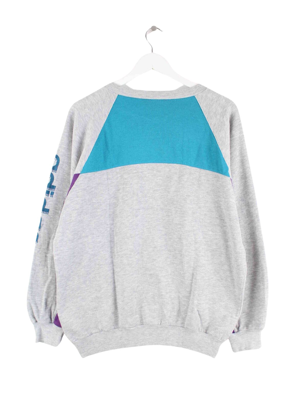 Adidas 80s Vintage Sweater Grau M (back image)