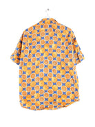 Vintage 90s Orange Pattern Hawaii Hemd Orange L (back image)