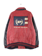 Vintage 90s Phat Farm Leder Jacke Rot 4XL (back image)