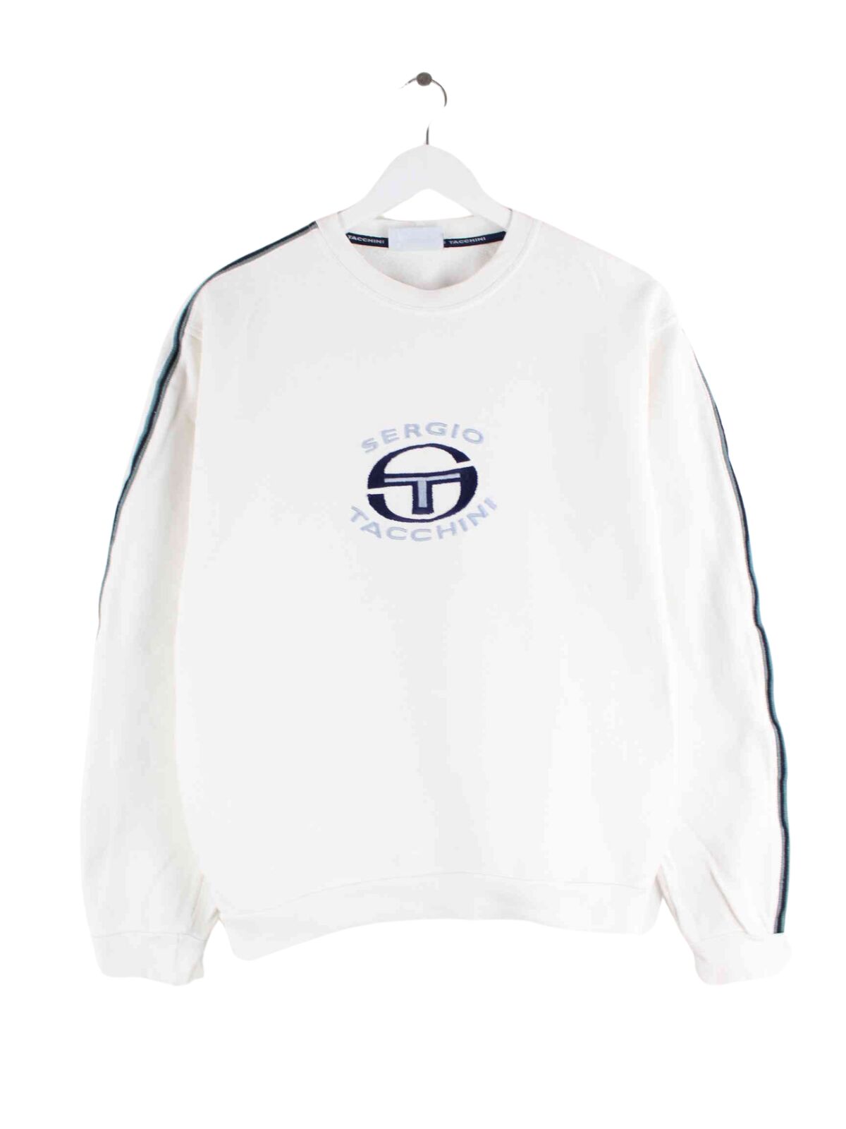 Sergio Tacchini 00s Embroidered Sweater Weiß S (front image)