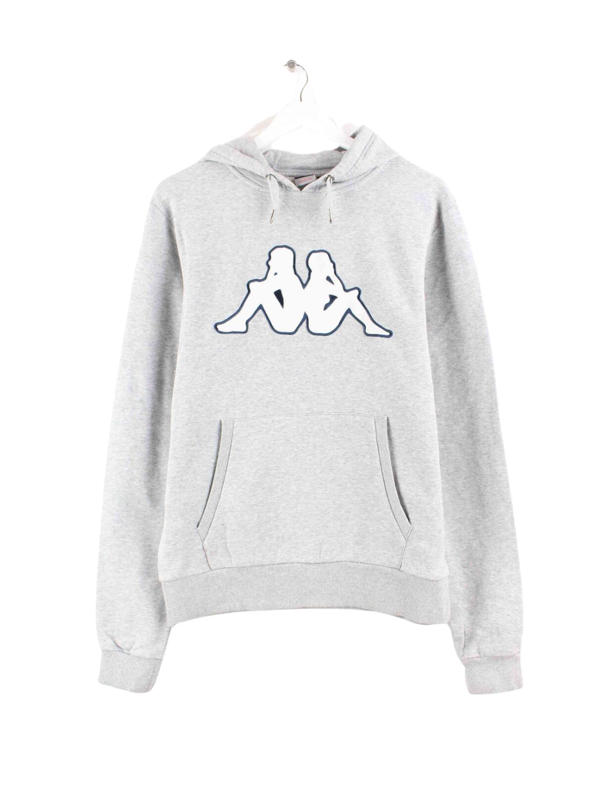 Kappa Embroidered Logo Hoodie Grau M (front image)