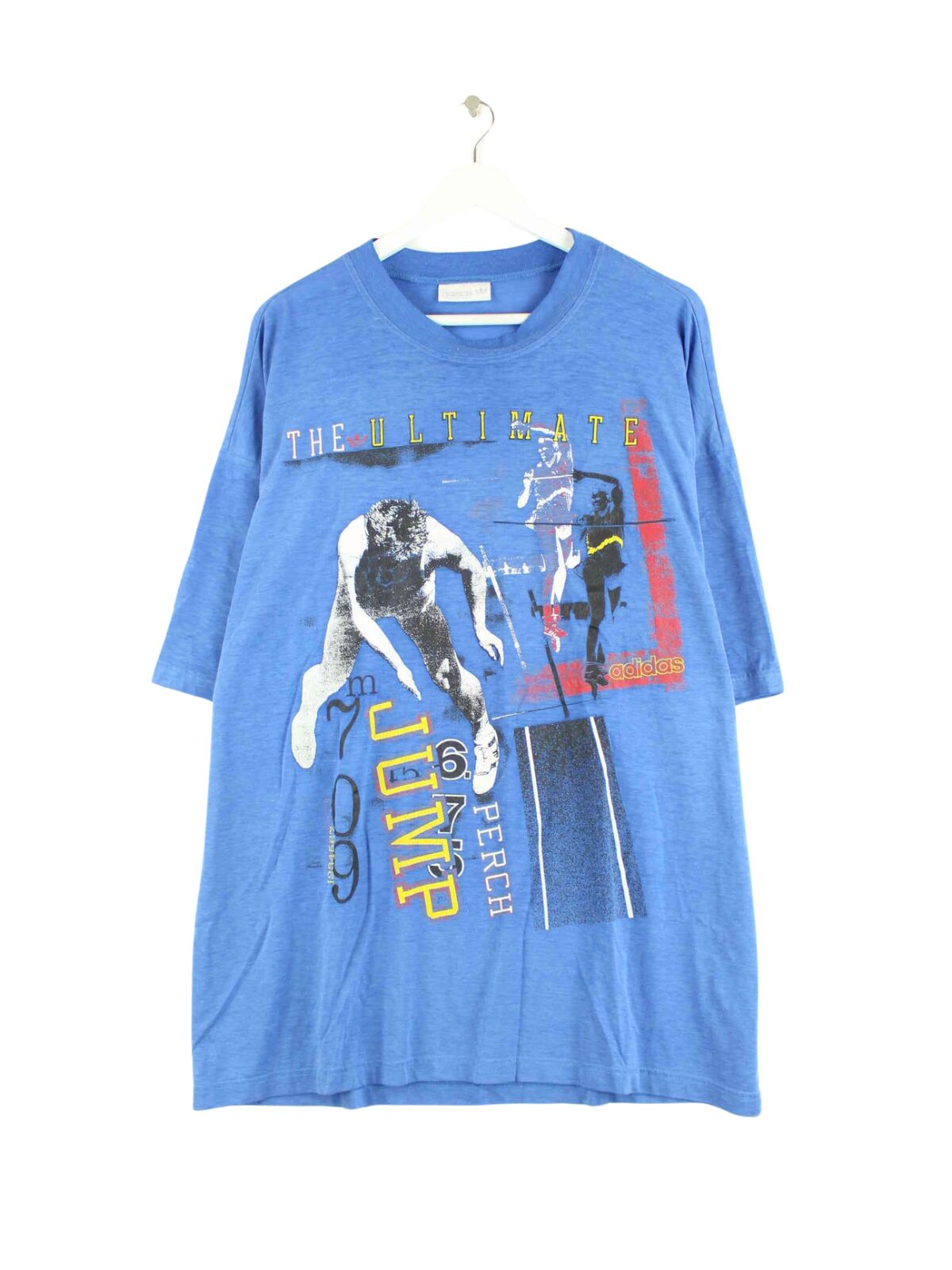 Adidas 80s Vintage Print T-Shirt Blau XXL (front image)