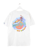 Hard Rock Cafe 90s Vintage Surf La Jolla Print Heavy T-Shirt Weiß XL (back image)