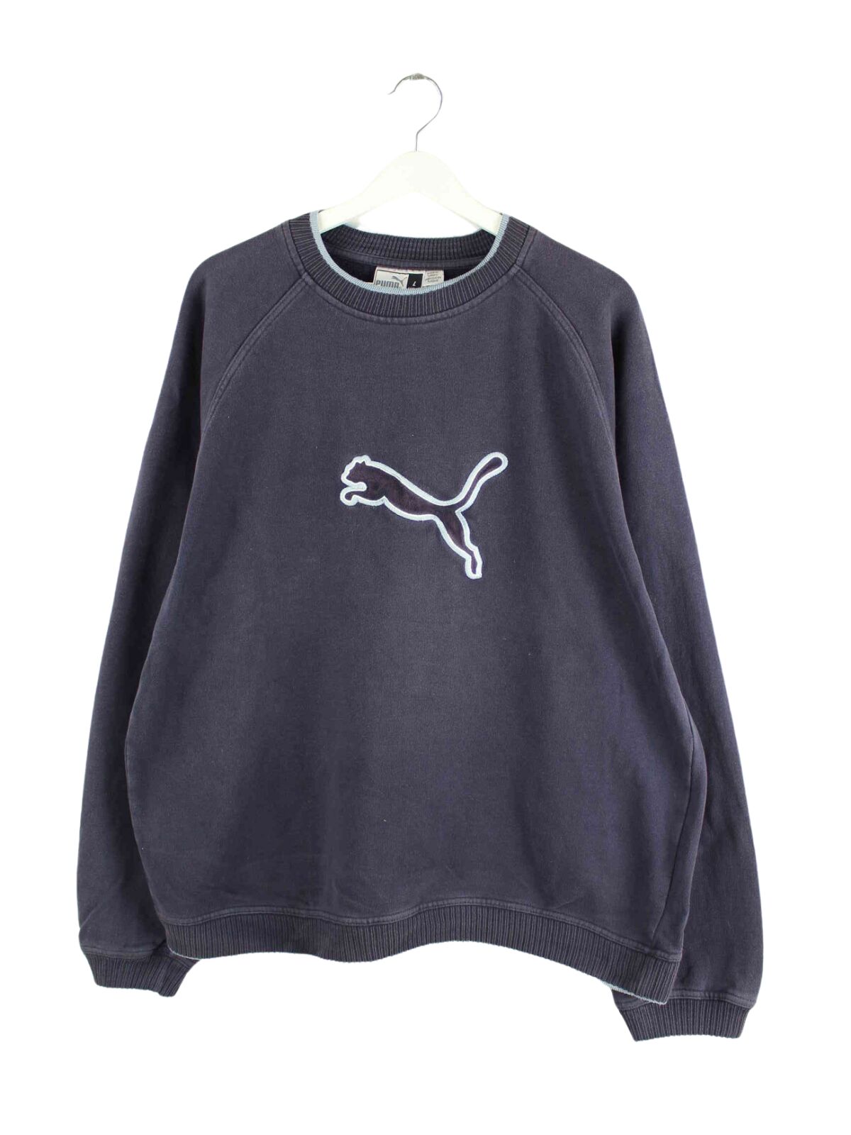 Puma y2k Embroidered Logo Sweater Blau L (front image)