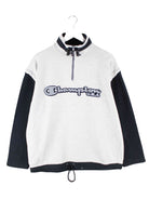 Champion 90s Vintage Half Zip Sweater Grau M (front image)