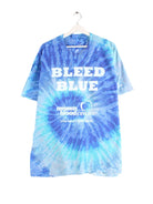 Vintage y2k Print Tie Dye T-Shirt Blau XXL (front image)