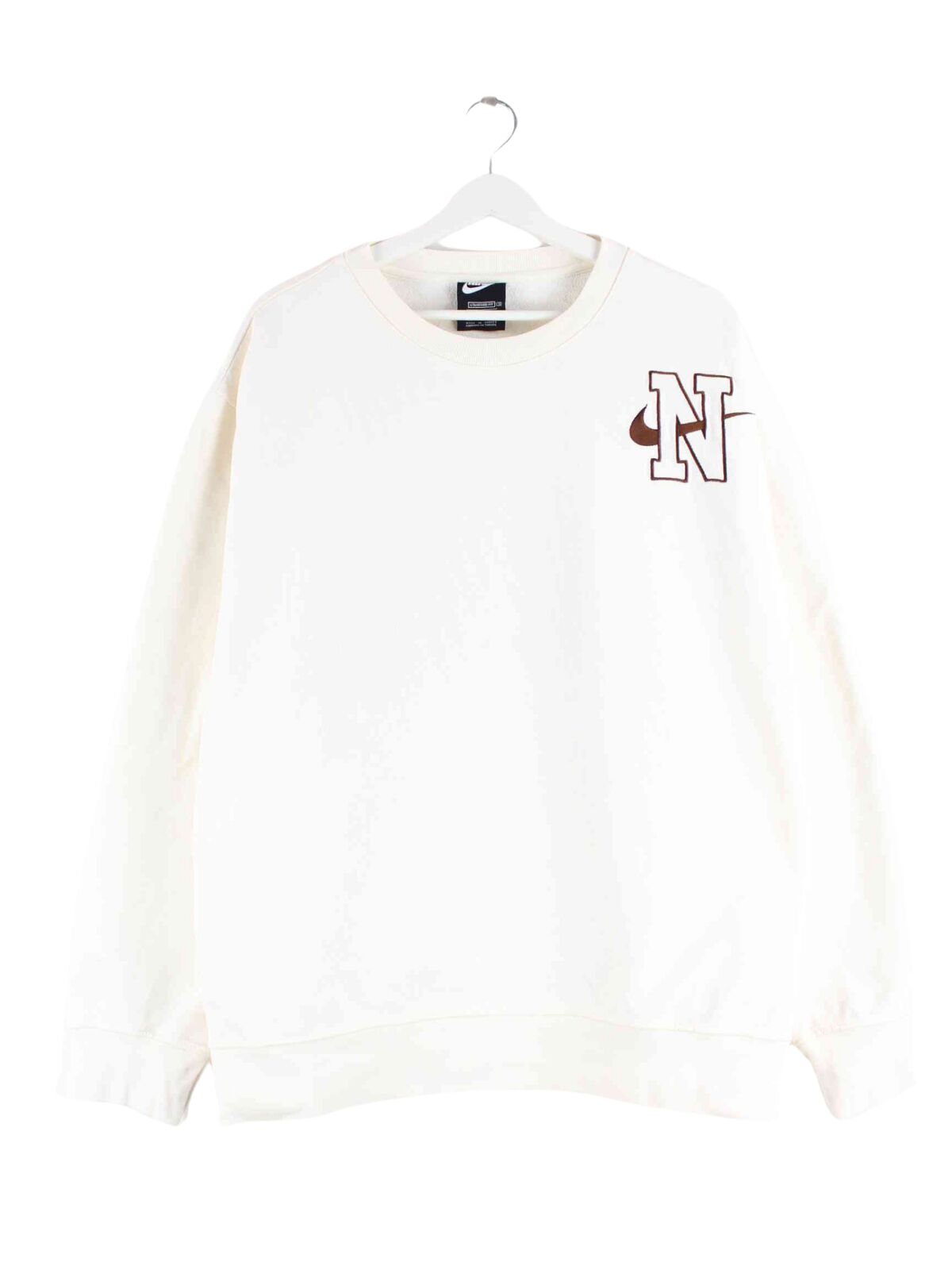 Nike Embroidered Sweater Beige XXL (front image)