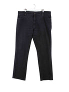 Wrangler Regular Fit Jeans Schwarz W42 L32 (front image)