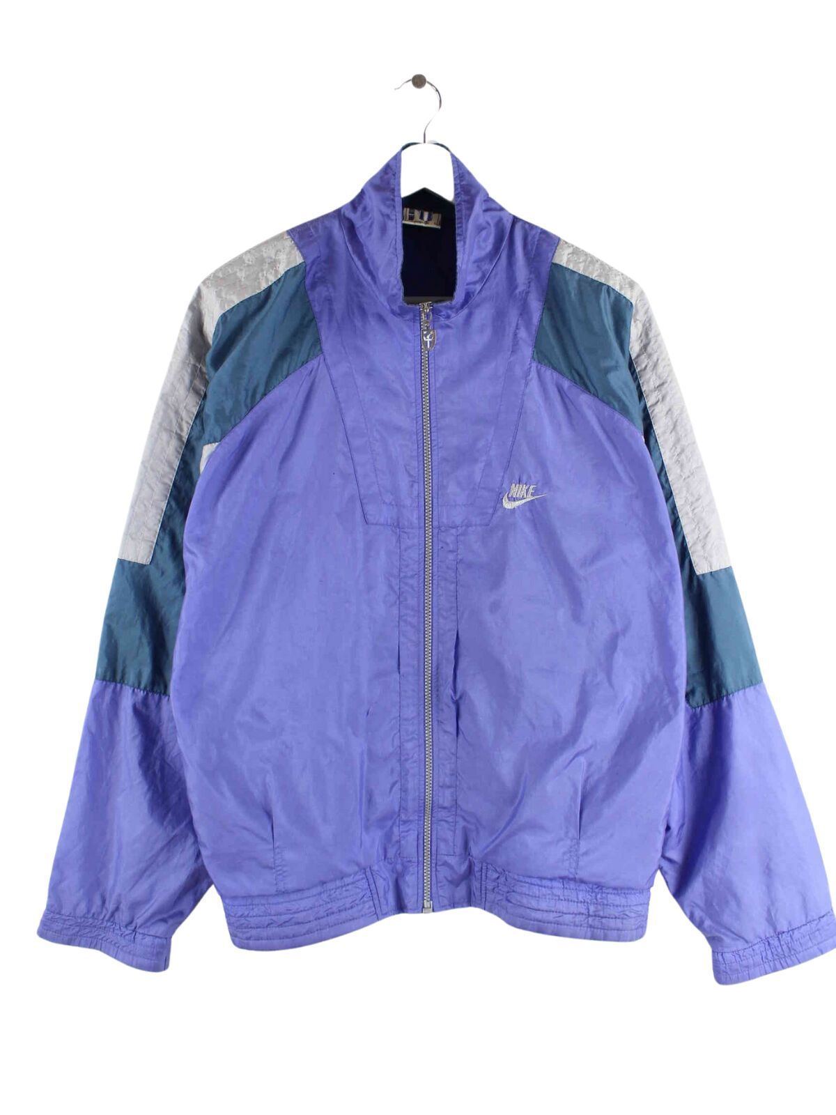 Nike 80s Vintage International Patch Trainingsjacke Lila M (front image)