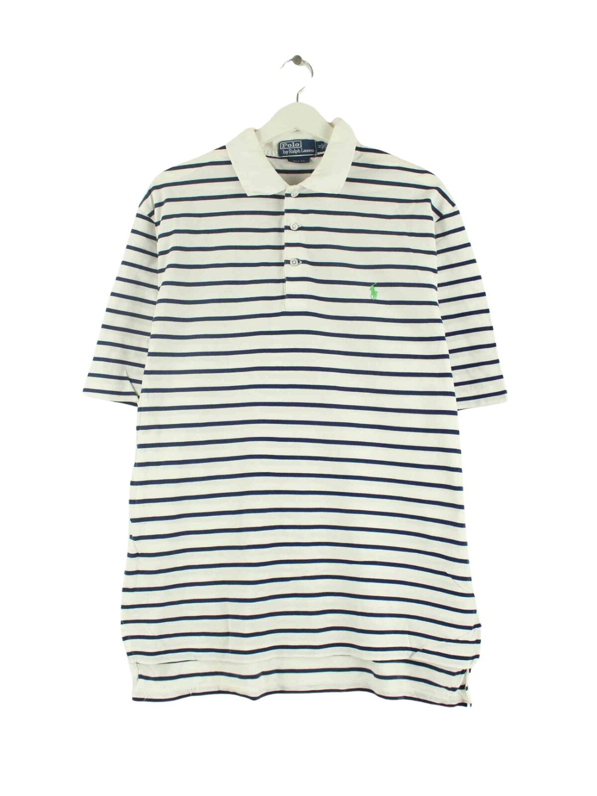 Ralph Lauren 90s Vintage Golf Fit Polo Blau M (front image)