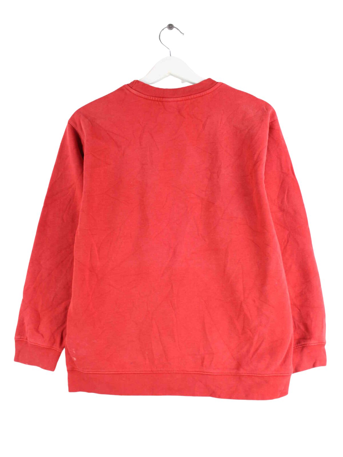 Nike 90s Vintage Big Swoosh Embroidered Sweater Rot S (back image)