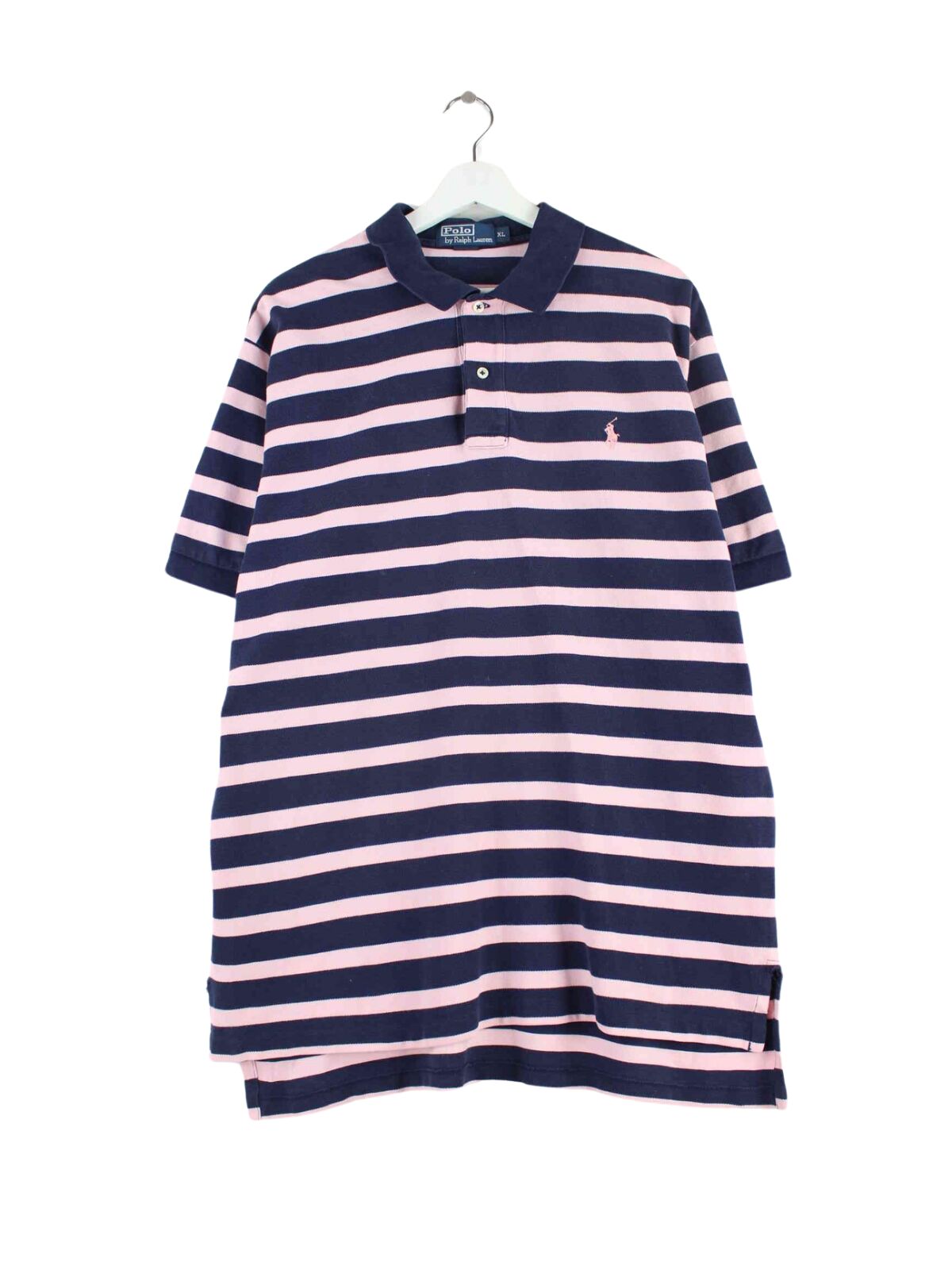 Ralph Lauren 90s Vintage Striped Polo Mehrfarbig XL (front image)