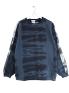 Reebok y2k Embroidered Tie Die Sweater Blau S (front image)