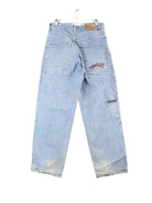 Freeman Porter y2k Embroidered Carpenter Jeans Blau W30 L32 (back image)