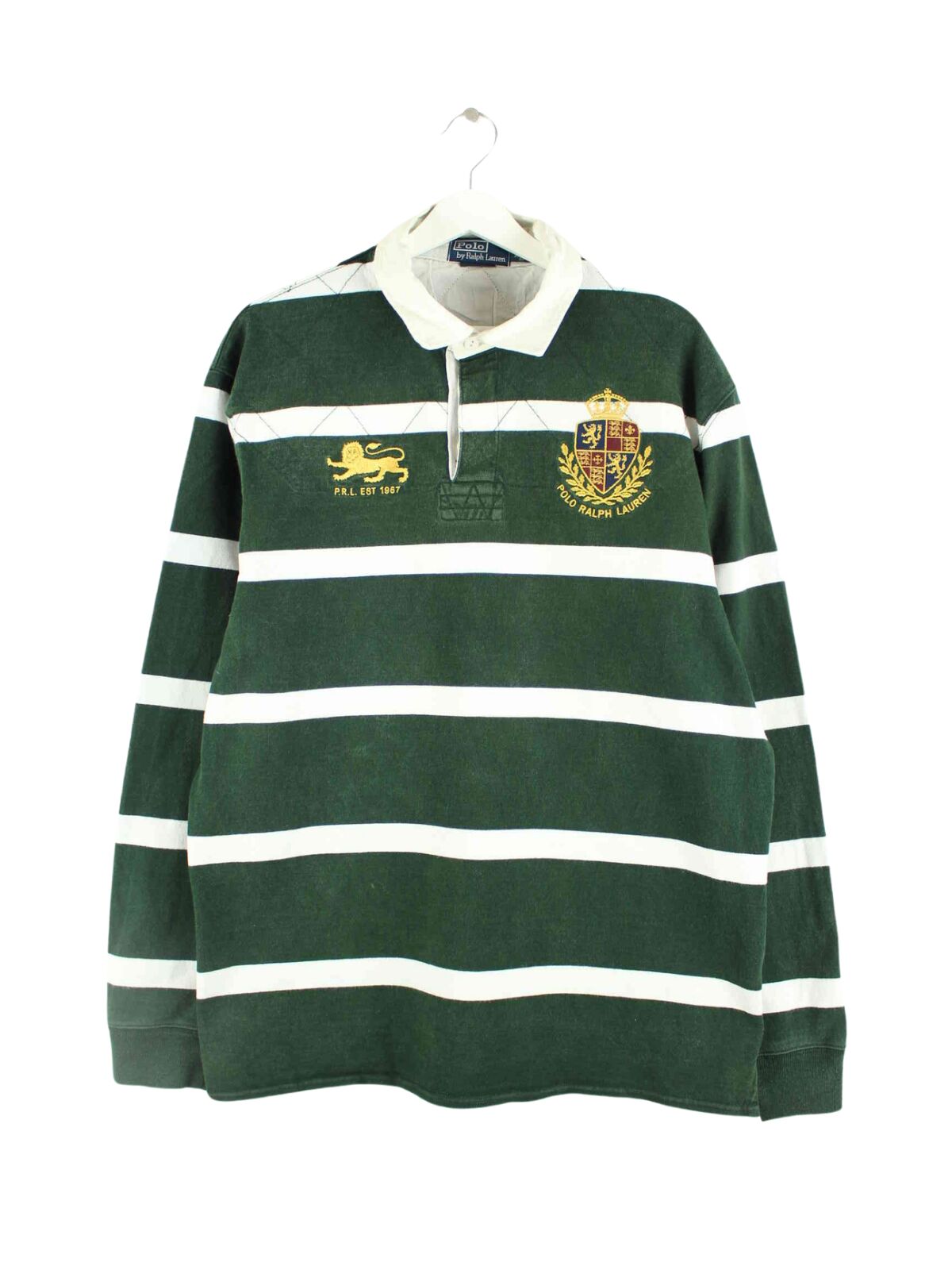 Ralph Lauren 90s Vintage Embroidered Rugby Polo Green XL – Peeces