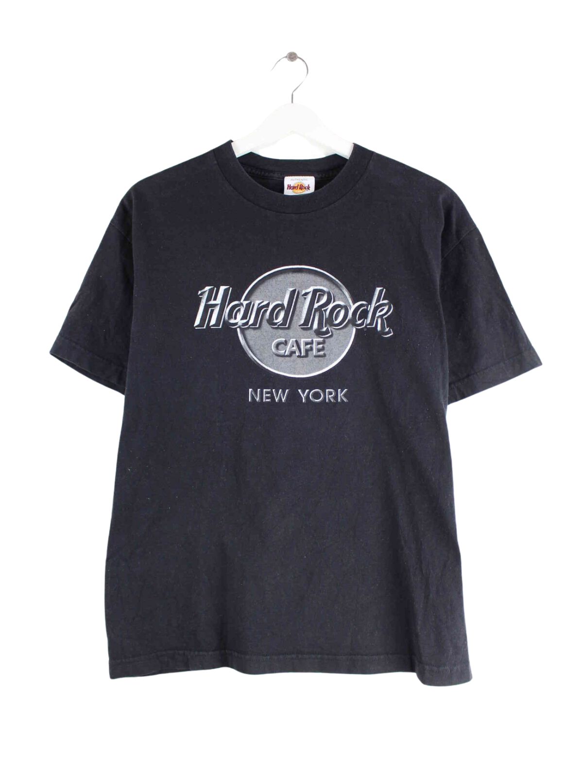 Hard Rock Cafe y2k New York Print T-Shirt Schwarz M (front image)