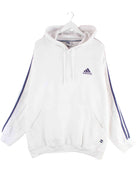 Adidas 90s Vintage 3-Stripes Hoodie Weiß XXL (front image)