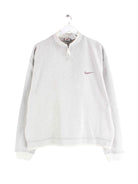 Nike 90s Vintage Half Zip Swoosh Sweater Grau XL (front image)