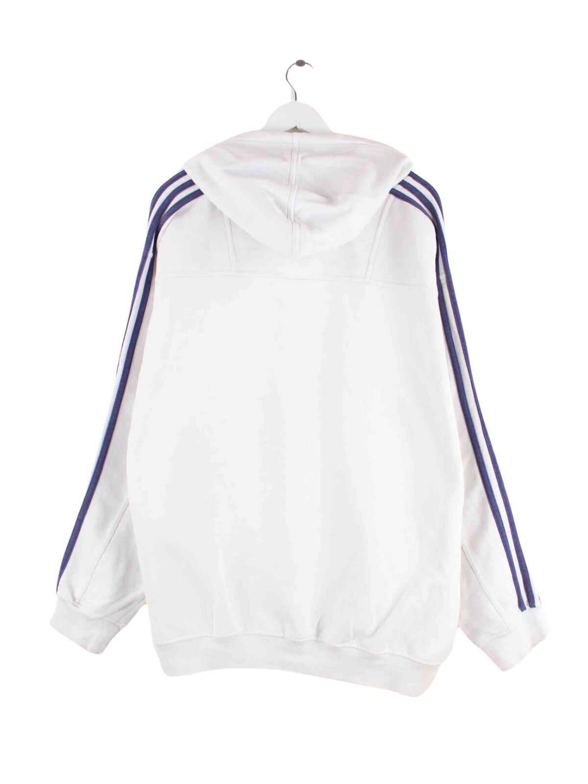 Adidas 90s Vintage 3-Stripes Hoodie Weiß XXL (back image)