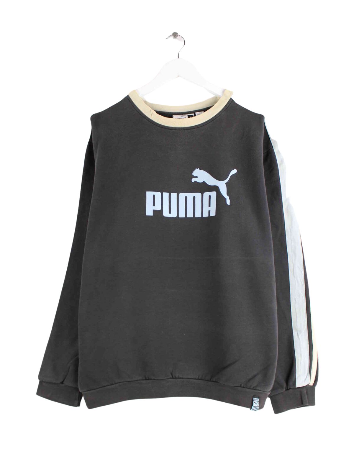 Puma y2k Embroidered Logo Sweater Grau L (front image)