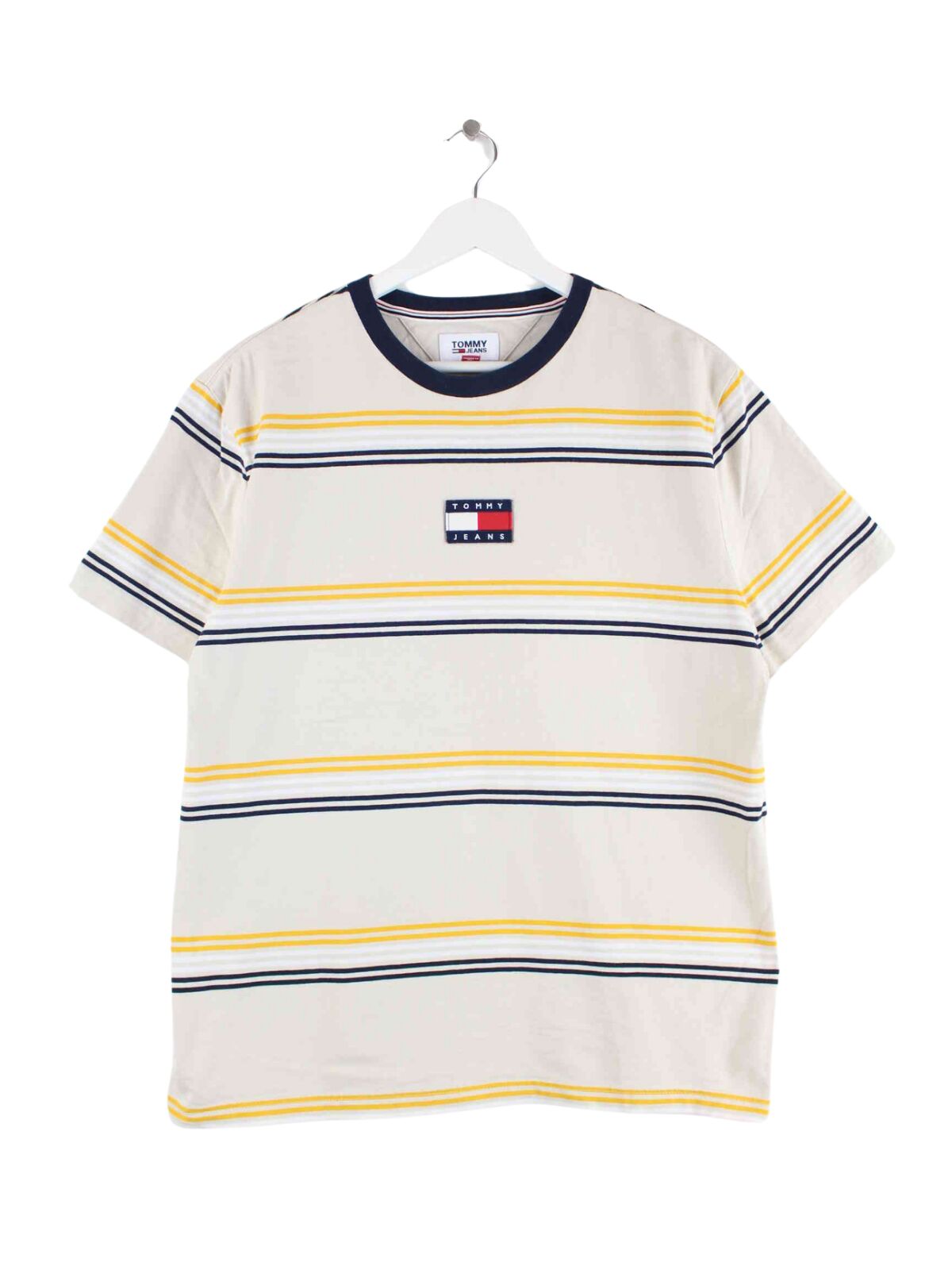 Tommy Hilfiger Striped T-Shirt Beige L (front image)