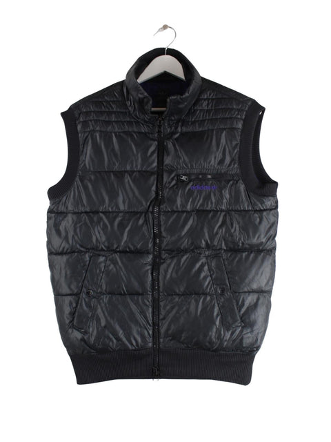 Adidas Damen y2k Puffer Weste Schwarz L