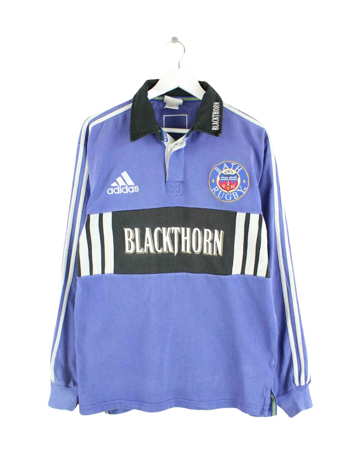 Adidas 90s Vintage Blackthorn Embroidered Sweater Blau M (front image)